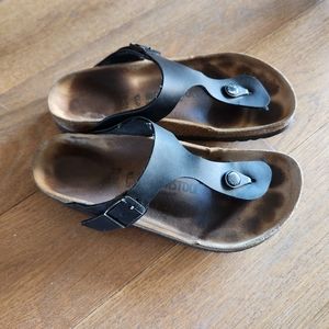 Birkenstock Gizeh Black Birko-Flor 37